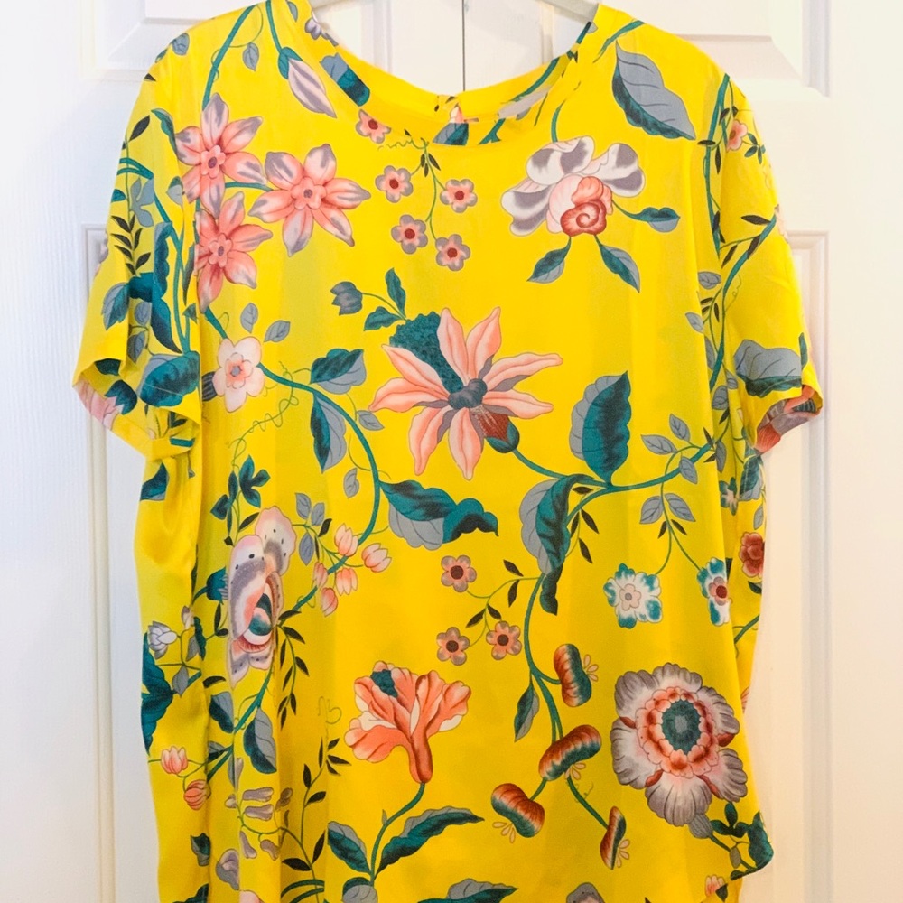Loft yellow floral top